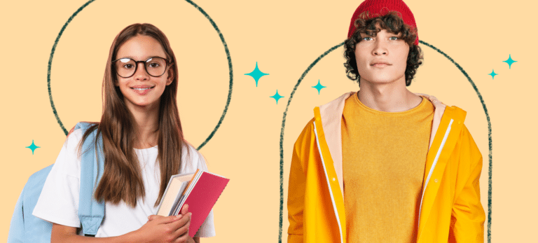 Two school students benefitting from IEP accommodations