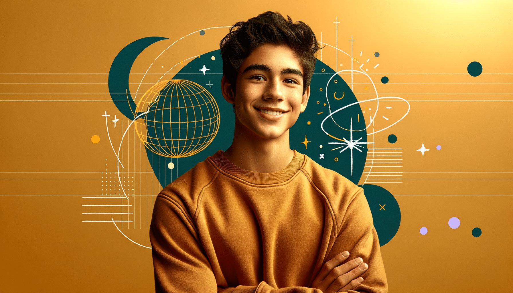 Texas student confidently studying social-personal competencies curriculum